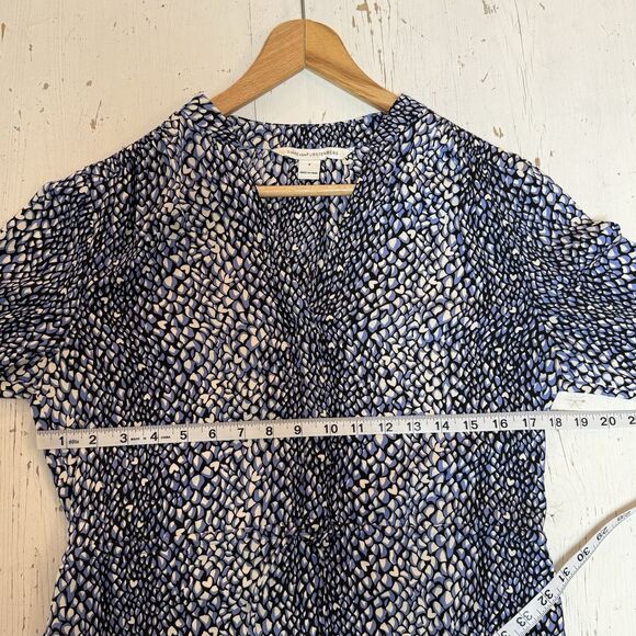 Diane Von Furstenberg Silk Dress 4 DVF Button Up Freya Heart Print Graphic Snake - Picture 12 of 16